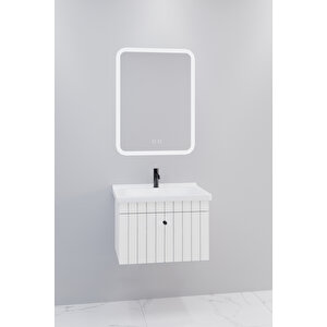 Alice 65 Cm Banyo Dolabı Cmr Aynalı - Boy Dolap Hariç Beyaz