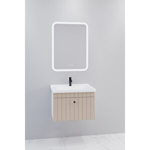 Alice 65 Cm Banyo Dolabı Cmr Aynalı - Boy Dolap Hariç Krem
