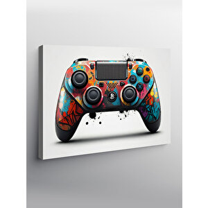 Kanvas Tablo Sanatsal Oyun Konsolu Kumandası 50x70 cm