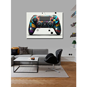 Kanvas Tablo Renkli Oyun Konsolu 70x100 cm