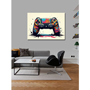 Kanvas Tablo Renkli Oyun Konsolu 70x100 cm