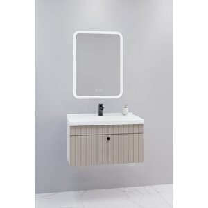 Alice 80 Cm Banyo Dolabı Cmr Aynalı - Boy Dolap Hariç Krem