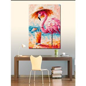 Kanvas Tablo Pembe Flamingolar 70x100 cm