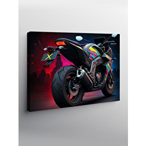 Kanvas Tablo Yarış Motosikleti 70x100 cm