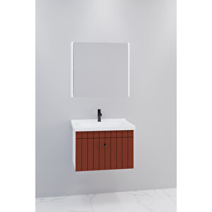 Alice 65 Cm Banyo Dolabı Bgn Aynalı - Boy Dolap Hariç Kiremit
