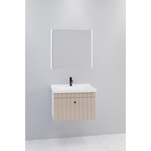Alice 65 Cm Banyo Dolabı Bgn Aynalı - Boy Dolap Hariç Krem