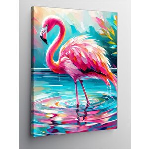 Kanvas Tablo Pembe Flamingo 50x70 cm