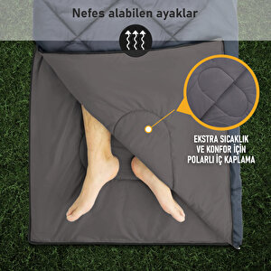 Haegs Uyku Tulumu, Polar, Battaniye, Kamp Uyku Tulumu, Outdoor Dış Mekan, 3 - 4 Mevsim, Yazlık Uyku Tulumu - Kış Uyku Tulumu, Ultra Hafif, Sıcak Ve Kompakt - Polar -siyah