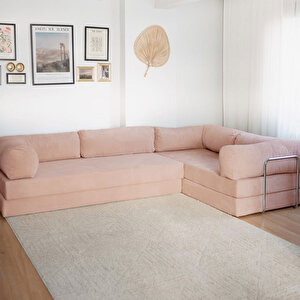 Nook Modüler L Köşe Koltuk | Pembe
