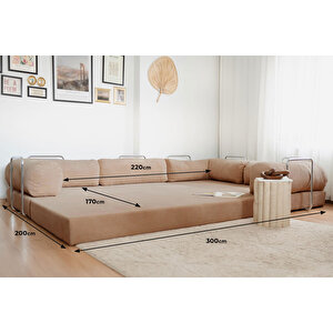 Nook Modüler L Köşe Koltuk | Camel