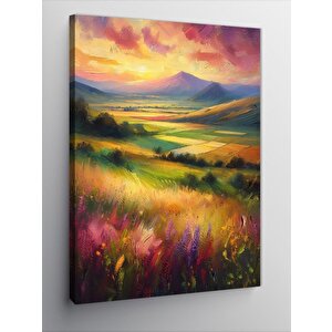 Kanvas Tablo Renkli Manzara 50x70 cm