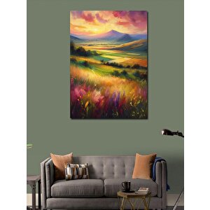 Kanvas Tablo Renkli Manzara 50x70 cm