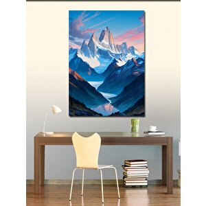Kanvas Tablo Dağ Manzarası 100x140 cm