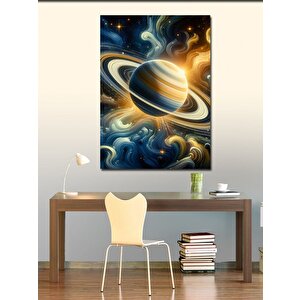 Kanvas Tablo Satürn Manzarası 70x100 cm