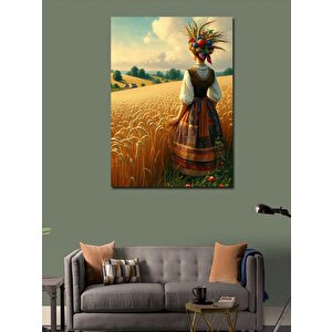 Kanvas Tablo Buğday Tarlası 100x140 cm