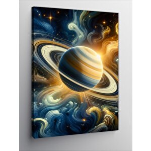 Kanvas Tablo Satürn Manzarası 50x70 cm