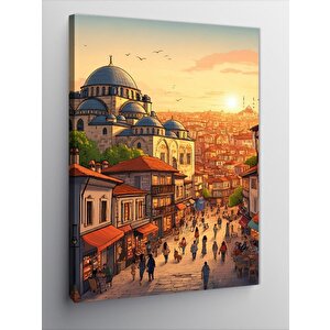 Kanvas Tablo İstanbul Manzarası 100x140 cm