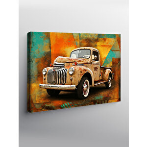 Kanvas Tablo Retro Kamyon Tasarımı 100x140 cm