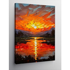 Kanvas Tablo Gün Batımı Manzarası 70x100 cm