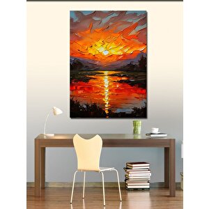 Kanvas Tablo Gün Batımı Manzarası 70x100 cm