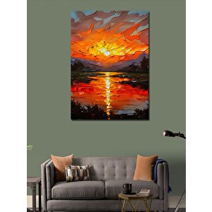 Kanvas Tablo Gün Batımı Manzarası 70x100 cm