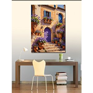 Kanvas Tablo Renkli Sokak Manzarası 100x140 cm