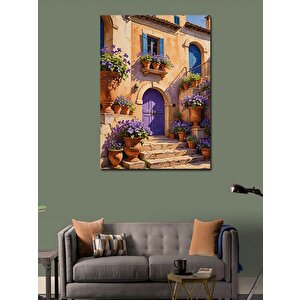 Kanvas Tablo Renkli Sokak Manzarası 70x100 cm