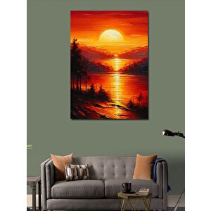 Kanvas Tablo Gün Batımı Manzarası 70x100 cm