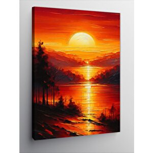 Kanvas Tablo Gün Batımı Manzarası 50x70 cm