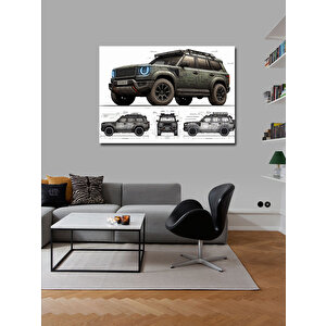 Kanvas Tablo Zırhlı Suv Tasarımı 70x100 cm