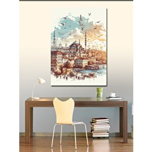 Kanvas Tablo İstanbul Cami Manzarası 70x100 cm