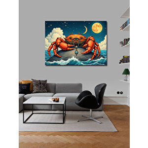Kanvas Tablo Dev Yengeç Tasarımı 70x100 cm