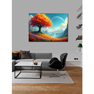Kanvas Tablo Fantastik Renkli Doğa Manzarası 50x70 cm