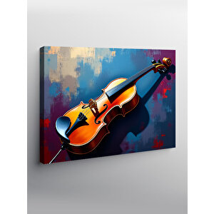 Kanvas Tablo Klasik Keman Tasarımı 70x100 cm