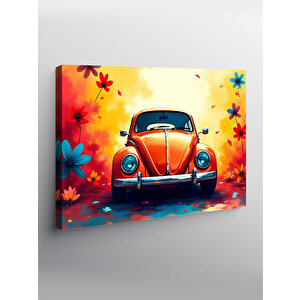 Kanvas Tablo Renkli Retro Vosvos Tasarımı 100x140 cm