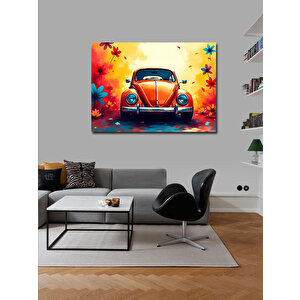 Kanvas Tablo Renkli Retro Vosvos Tasarımı 100x140 cm