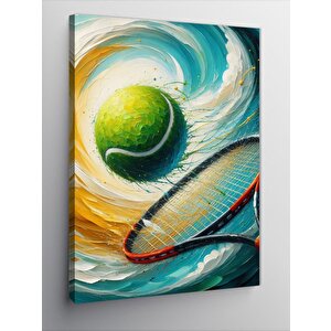Kanvas Tablo Tenis Temalı 70x100 cm