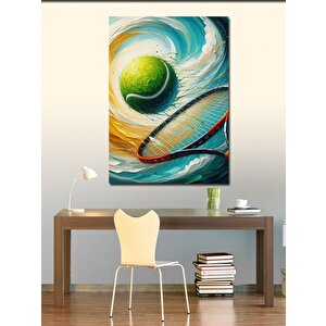 Kanvas Tablo Tenis Temalı 100x140 cm
