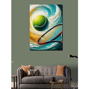 Kanvas Tablo Tenis Temalı 100x140 cm