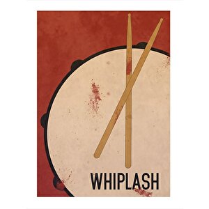 Whiplash Kanlı Trampet Tasarım Ahşap Tablo 35cm X50cm 35x50 cm