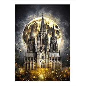Köln Katedrali Tasarım Mdf Tablo 25cmx 35cm 25x35 cm
