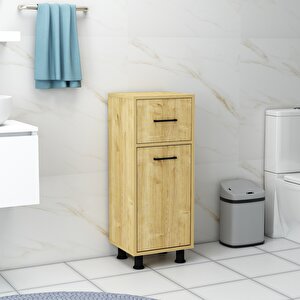 Sorty Çamaşır Kirli Sepetli Çok Amaçlı Banyo Dolabı Safirmeşe