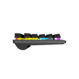 Gamepower Eva 7 60m Mekanik Kablolu, 2.4ghz, Bluetooth, 3 Mod Red Switch Türkçe Q 88 Tuş Usb Rgb Gaming Klavye