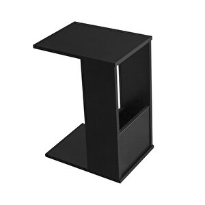 C Sehpa, Koltuk Sehpası, Tablet, Laptop Sehpası, Siyah, Legno