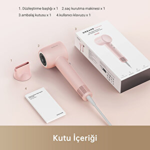 Dreame Hair Gleam 1600 W Saç Kurutma Makinesi Pembe