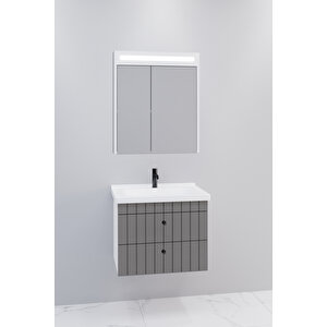 Petit 65 Cm Banyo Dolabı Npl Aynalı - Boy Dolap Hariç Antrasit