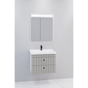 Petit 65 Cm Banyo Dolabı Npl Aynalı - Boy Dolap Hariç Gri