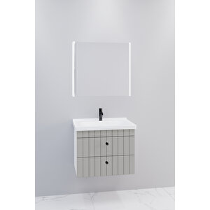 Petit 65 Cm Banyo Dolabı Bgn Aynalı - Boy Dolap Hariç Gri