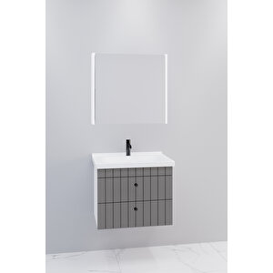 Petit 65 Cm Banyo Dolabı Bgn Aynalı - Boy Dolap Hariç Antrasit
