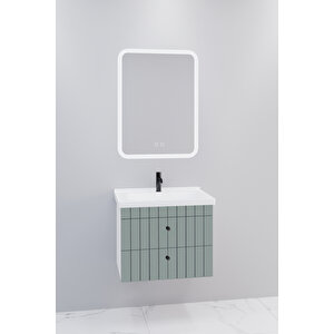 Petit 65 Cm Banyo Dolabı Cmr Aynalı - Boy Dolap Hariç Yeşil